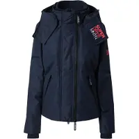 Superdry for woman. W5011747A Mountain windbreaker jacket with hood navy (XS), Casual, Recycled Polister, Sustainable