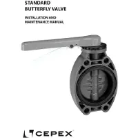 Cepex Teräs 34533 Pvc-u Ø90 Läppäventtiilit Std-sarja Fpm-o-renkaat Sinkitty Varsi
