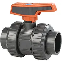 Cepex 37052 Pvc-u Ø2 Palloventtiilit Standardisarja Ptfe Epdm Bsp Naaraskierre Musta Piste