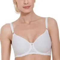 Abecita Iris Wire Bra Moulded Cups White - White - 90 E