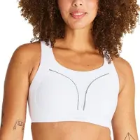 Swegmark Dynamic Intense Sport Bra Moulded Cups - White - E x 75
