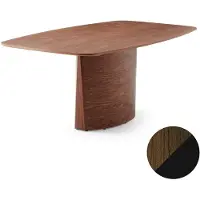 Skovby Sm116 Pöytä Öljytty saksanpähkinä/Musta nanolaminaatti 142-182X102X74Cm