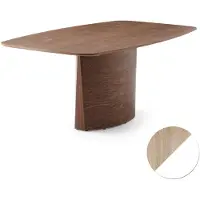 Skovby , Sm116 Pöytä Valkolakattu tammi/Valkoinen laminaatti 142-182X102X74Cm