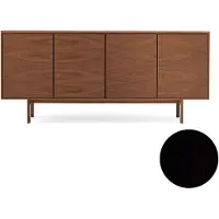 Skovby Sm544 Sivupöytä Musta Tammi Lakka 190X43X85Cm