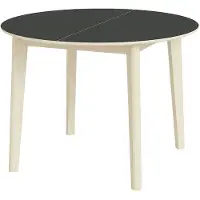 Skovby Sm120 Pöytä Massiivitammi Valkoiljy/Musta nanolaminaatti 102X74Cm
