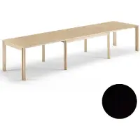 Skovby Sm23 Pöytä Musta tammi Lakattu 150-306(358)X90X73Cm