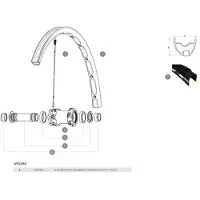 Mavic Crossmax Enduro/slr/xl Wts/xl+sl Supermax 27.5 2014-15 Vasen Pinnat 12 Yksiköt