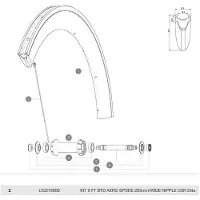 Mavic Aero Cxr Elite Exalith Front Pinnat 9 Yksiköt