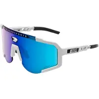 Scicon Aeroscope -pyöräilylasit White Gloss/Multimirror Blue