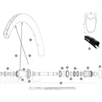 Mavic Cosmic Pro Carbon Sl C Vasen Pinnat 12 Yksiköt