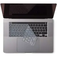 PHILBERT - Keyboard cover Europe MacBook Pro 13” M1-M2 2020/2022 and 16” 2019 - Transparent/Black
