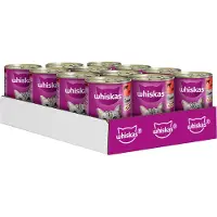 Whiskas 1+ -purkkiruoka 24 x 400 g - naudanliha terriinissä