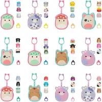 Squishalongs Squish-a-longs Clip-a-Long 3-pack 2,5 cm hahmo ja klipsikotelo (lajitelma)