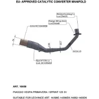 Leovince Vespa Sprint/primavera 125 Iget 21-22 16058 Katalysaattori