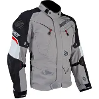 Leatt ADV Dritour 7.5 Louis Edition Tekstiilitakki Harmaa/Musta/Valkoinen Miehet, size 2XL