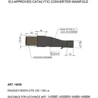 Leovince Vespa 16038 Katalysaattori