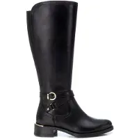 Carmela for woman. 16202001-NEGRO Leather Boots 162020 black (36), 3 to 5 cm, Zip, Casual