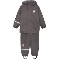 CeLaVi Basic Rainwear Set -Solid Pu - Grey - 140