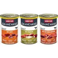 Animonda GranCarno 6 x 400g lajitelma, 3 makua GranCarno Original Adult Animonda koirille