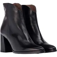 Wonders for woman. M-5403_1960_5792 Nara Leather Ankle Boots black (40), 5 to 8 cm, Zip, Casual, Classic