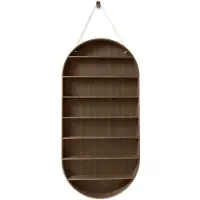 Ferm Living , Oval Dorm Hylly - Smoked Oak