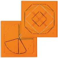 Miniland 6 Värillistä Geolautaa 15 Cm