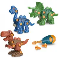 Tachan Dinosaurs 3 Pakkaus Jossa Käsi-ja Sähköruuvimeisseli