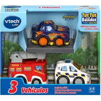 Vtech Ttb Set 4 María Poliisi Rohkea Pommi Ja Victoria Autokilpailut Espanjankielinen Versio