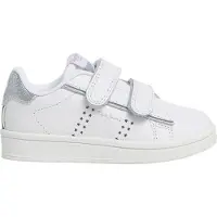 Pepe Jeans for girl. PGS00003 Player Glow Gk leather shoes white (25), Flat, Velcro, Casual, children's fashion