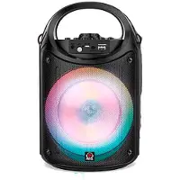 Reig Musicales Bluetooth Speaker With Led Lights Usb Input And Radio 19.4x18.9x3.02 Cm Mikrofoni
