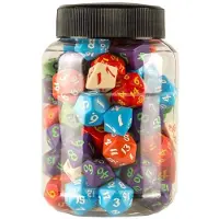 Q-workshop Pyöreä Purkki Klassiselle Rpg-noppapeli-lautapeli 80 Yksiköt