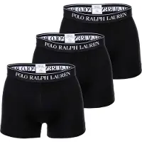 Ralph Lauren Classic Stretch Cotton Trunk 3-Pack - Black - 6XL