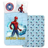 Javoli Pussilakanasetti, Spiderman, 100×135 cm, 40×60 cm, vaaleansininen
