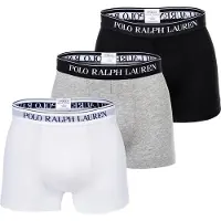 Ralph Lauren Classic Stretch Cotton Trunk 3-Pack - Black - 7XL