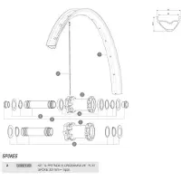 Mavic E-crossmax 29 Vasen Pinnat 14 Yksiköt