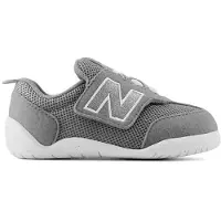 New Balance unisex for kids. NW1STV1 New-B First grey leather shoes (18.5 W), Flat, Velcro, Casual, children's fashion