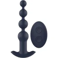 Dream Toys Startroopers Apollo Remote Vibrating Anal Bead Blue