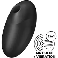 Satisfyer Vulva Lover 3 - klitoriskiihotin ilmalla - musta