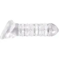 NSNovelties Renegade Ribbed Extension Clear