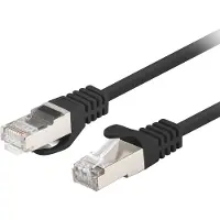 Lanberg patch cable - 50 cm - black RAL 9004 - Musta - 0.5m