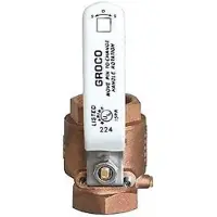 Groco In-line Palloventtiili Brz