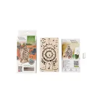 Ugears Vanha kellotorni 3D-puinen palapeli - Puinen mekaaninen pienoismallisarja rakennettavaksi - Tee-se-itse-palapelikello py riv ll mekanismi