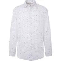 Pepe Jeans for man. PM308718 Meir shirt white (M), Casual, Long sleeve, Organic Cotton, Sustainable