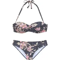 Sunseeker Bikini beige / vaaleanpunainen / musta