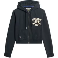 Superdry for woman. W2012164A Relaxed navy sweatshirt (XXS), Casual, Cotton