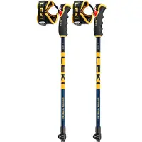 LEKI Spitfire Vario 3D Denimblue-Aegeanblue-Mustardyellow Laskettelusauvat os