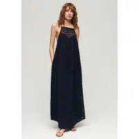 Superdry Lace Halter Beach Hihaton Pitkä Mekko