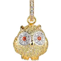 Lancaster Naispendenti - - JLA-PEN-OWL-6 - Kultainen - Pöllökuvio - Aikaton eleganssi