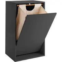 ReCollector Smart Vægmonteret Vasketøjskurv - Black - ONE SIZE
