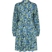 Selected Slfjana Ls Short Shirt Dress B - Blue - 36